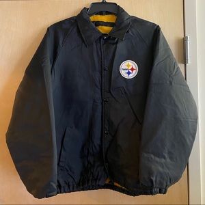 Vintage 80s 90’s Nylon Pittsburgh Steelers Jacket